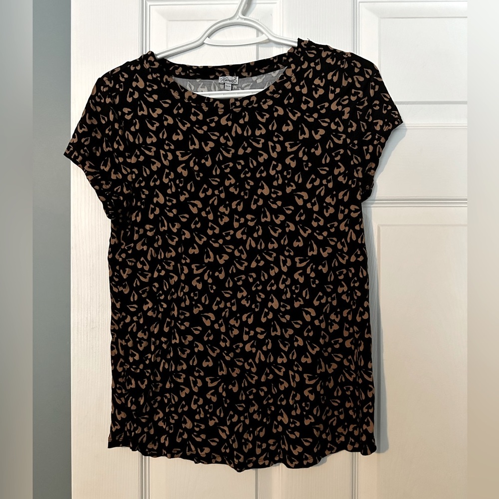 Kismet Leopard Print Heart Top